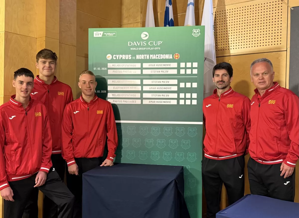 МАКЕДОНСКИТЕ ТЕНИСЕРИ НЕМОЌНИ ВО СИНГЛ ПРОТИВ КИПАР