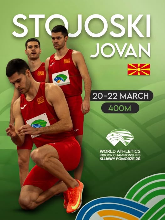 ЈОВАН СТОЈОСКИ ЕДИНСТВЕН ПРЕТСТАВНИК НА СП ВО САЛА